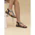 Lunar Tancy Blue Pearl Detail Sandal