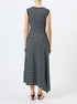French Connection Kyra Jersey Striped Sleeveless Midi Dress Navy/Summer White