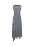 French Connection Kyra Jersey Striped Sleeveless Midi Dress Navy/Summer White