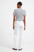 French Connection Rallie Cotton Stripe Tee Stripe S White/Marin