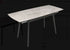 Villa Light Grey Gloss Ceramic Extending Dining Table