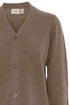 Fransa Ellis Cardigan Walnut Melange