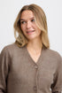 Fransa Ellis Cardigan Walnut Melange