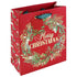 Xmas Embossed Wreath Medium Bag