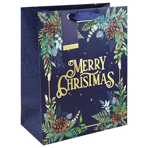 Merry Xmas Folliage Large Bag