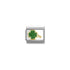 Nomination Yellow Gold Green Four Leaf Clover Glitter Charm