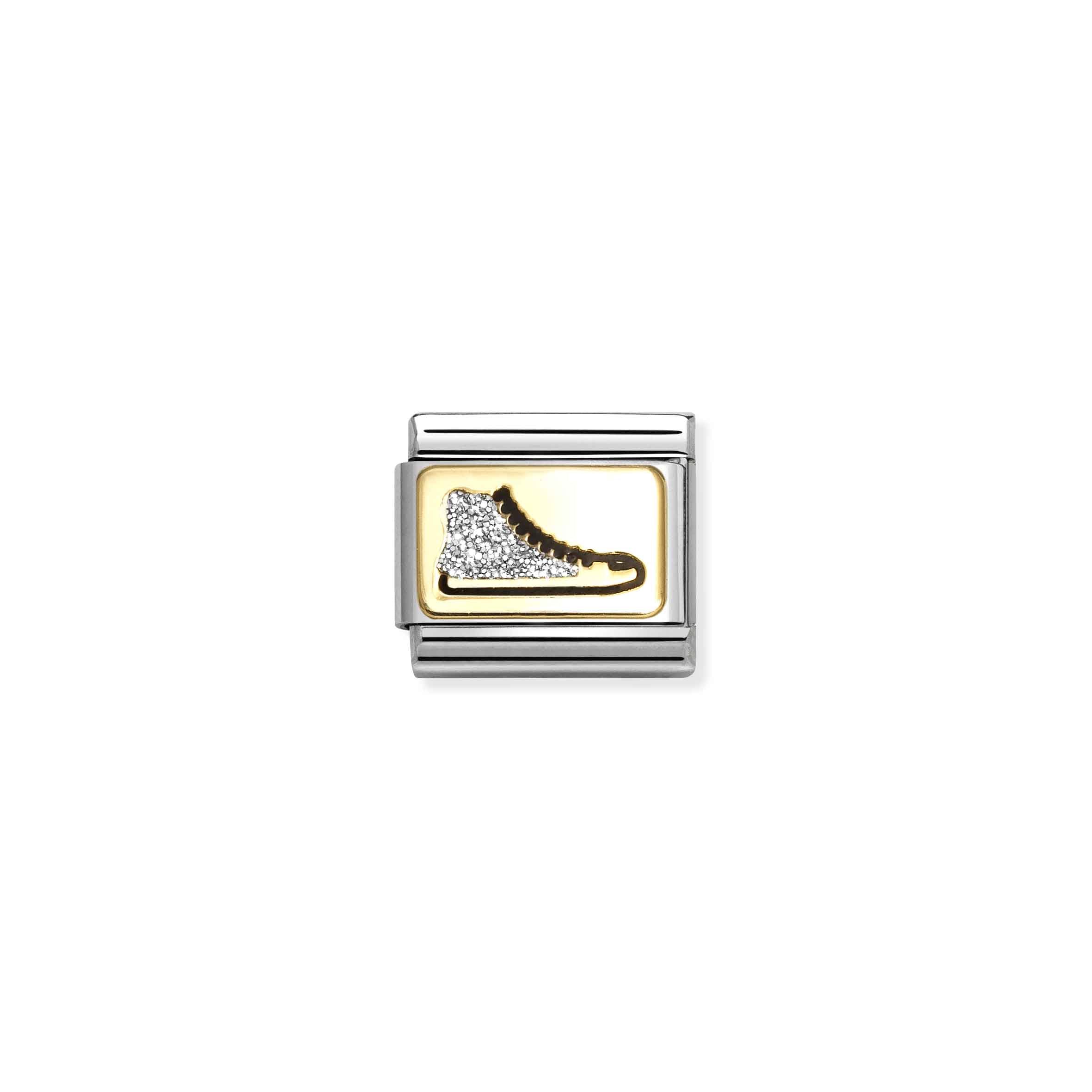 Nomination Yellow Gold Glitter Trainer Charm
