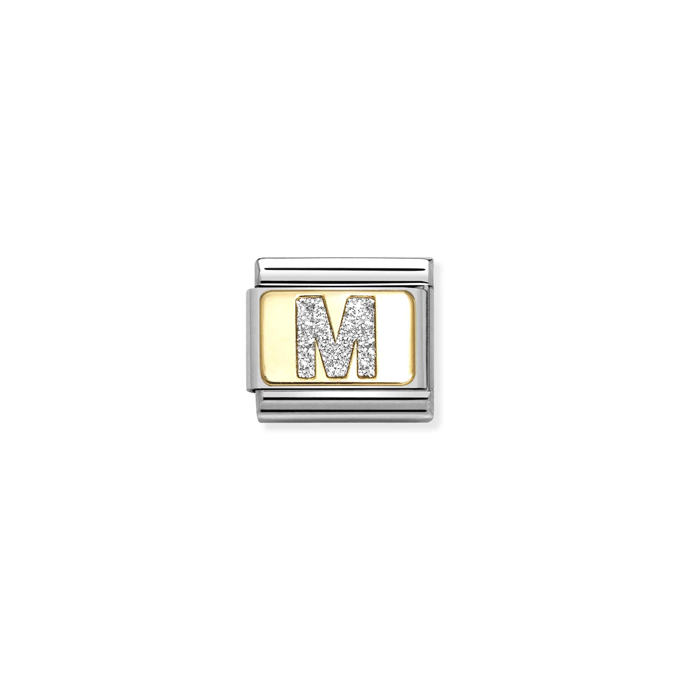 Nomination Yellow Gold Glitter M Charm