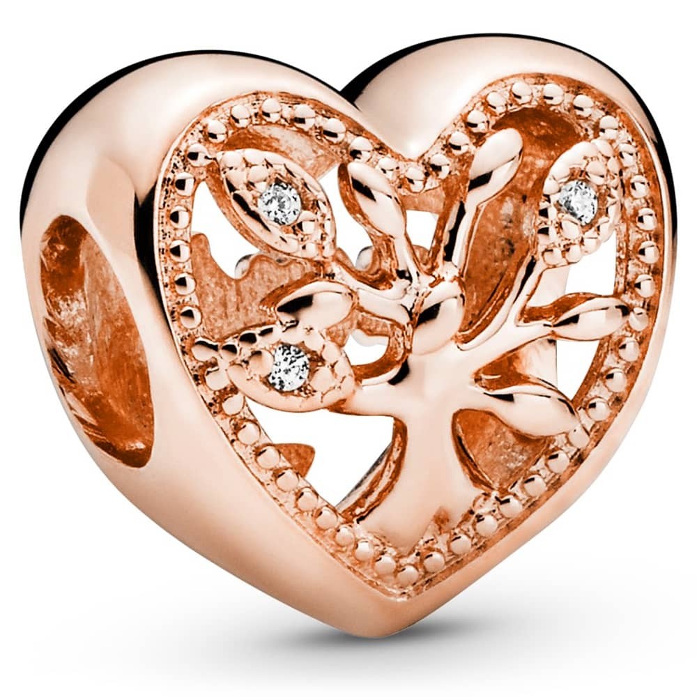 Pandora Rose Openwork Family Tree Heart Charm 788826C01