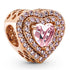 Pandora Rose Levelled Heart Charm 789218C01