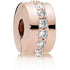 Pandora Rose Sparkling Row Clip Charm 781972CZ