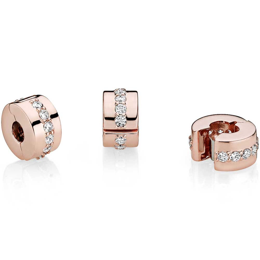 Pandora Rose Sparkling Row Clip Charm