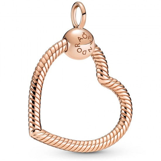 Pandora Moments Rose Heart Carrier Pendant 389384c00