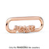 Pandora Me Rose Gold Peace Script Word Link 789698C00