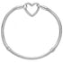 Pandora Moments Heart Closure Snake Chain Bracelet