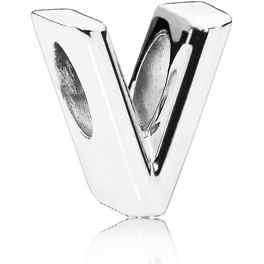 Pandora Letter V Charm '797476