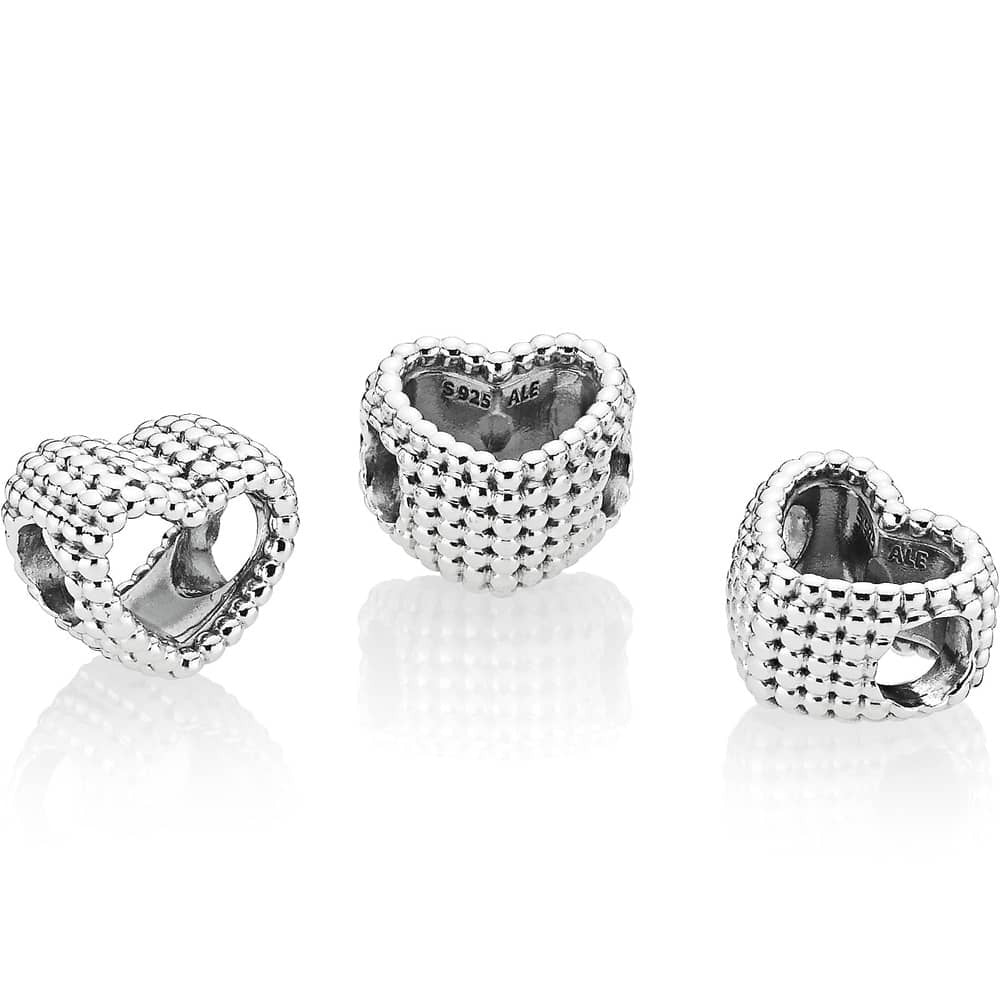 Pandora Open Beaded Heart Charm