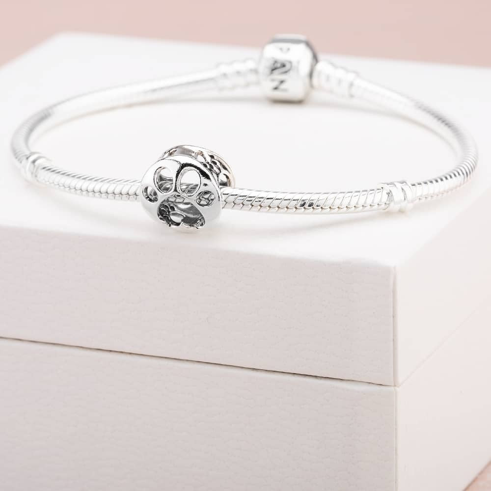 Pandora Openwork Paw Print Animal Charm