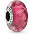 Pandora Wavy Fancy Pink Murano Glass Charm 798872C00