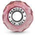 Pandora Wavy Fancy Pink Murano Glass Charm