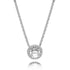 Pandora Round Sparkle Halo Necklace