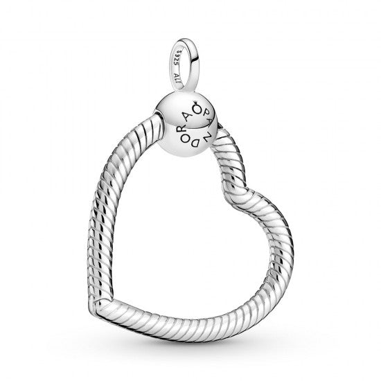 Pandora Heart Silver Necklace Carrier 399384C00