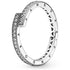 Pandora Silver Overlapping Ring