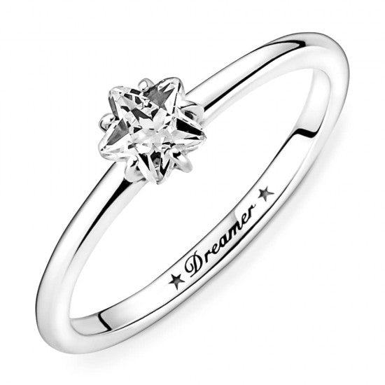 Pandora Celestial Sparkling Star Solitaire Ring