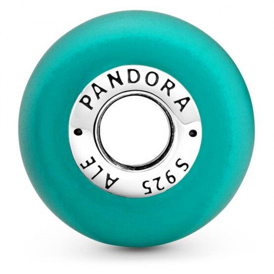 Pandora Frosted Green Murano Glass Charm