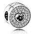 Pandora Pave and Heart Anniversary Charm 791977CZ