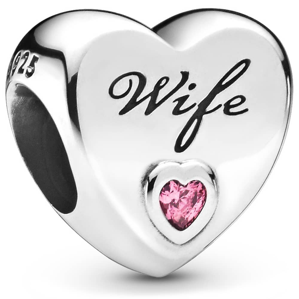 Pandora Wife Love Heart Family Charm 798249PCZ