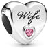 Pandora Wife Love Heart Family Charm 798249PCZ