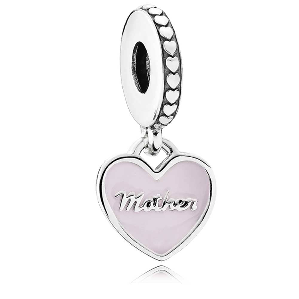 Pandora Mother and Daughter Split Hearts Dangle Family Charm