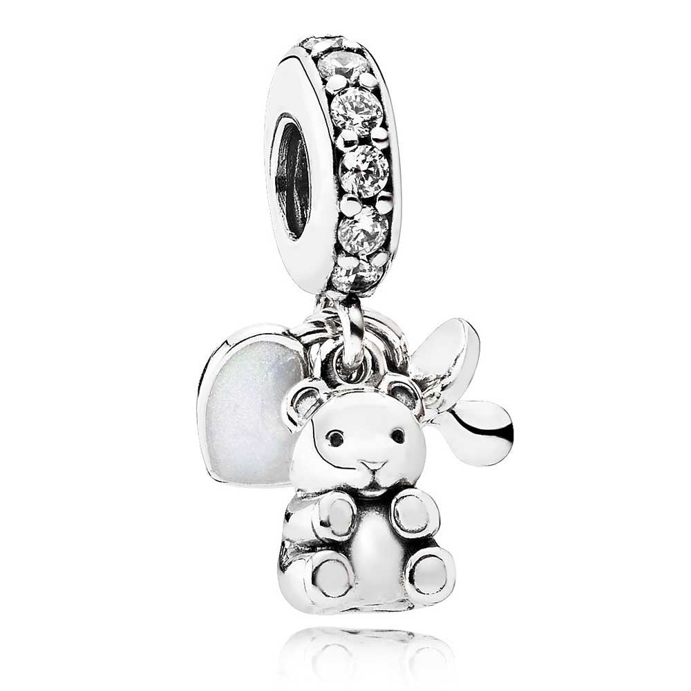 Pandora Baby Teddy Bear Dangle Charm 792100CZ