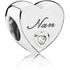 Pandora Polished Nan Heart Family Charm 797031CZ