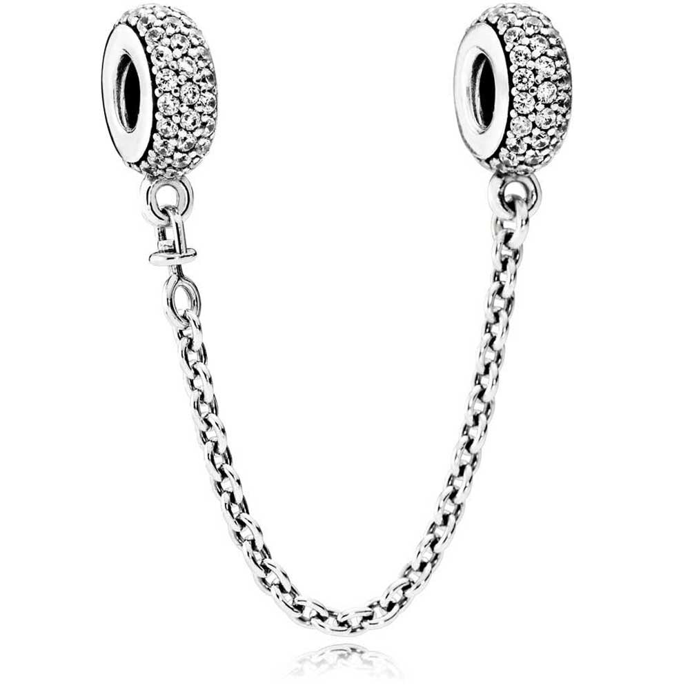 Pandora Sparkling Pave Safety Chain Charm 791736CZ-05