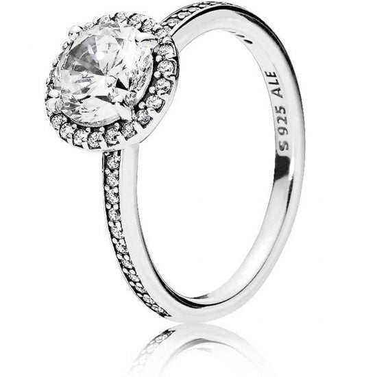 Pandora Round Sparkle Halo Ring