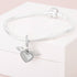 Pandora Heart and Angel Wings Dangle Charm