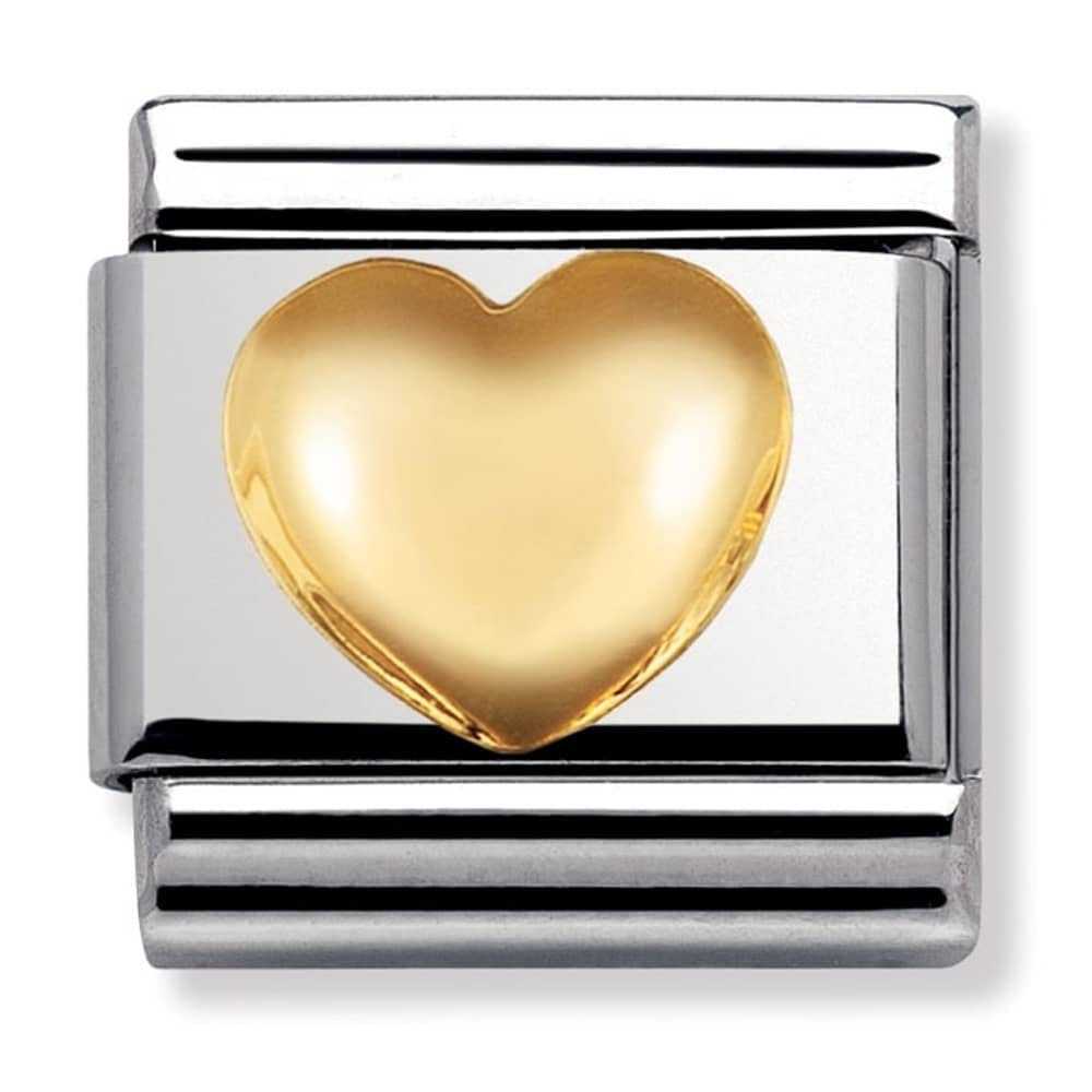 Nomination Classic Gold Love Raised Heart Charm