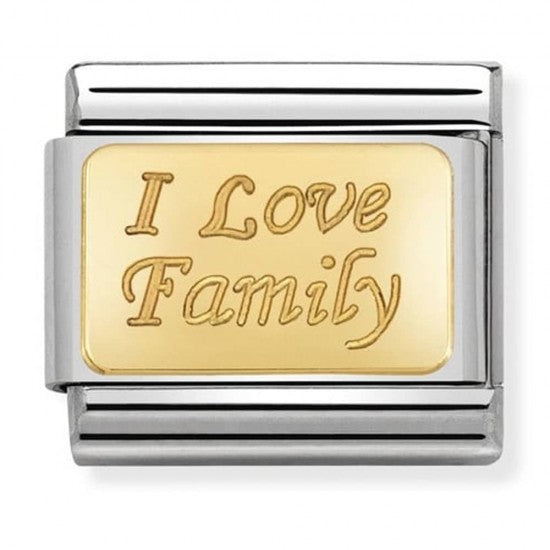 Nomination Gold I Love Family Charm