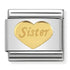 Nomination Gold Sister Heart Charm