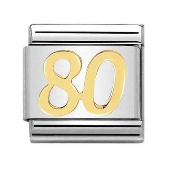 Nomination Yellow Gold Age 80 Charm