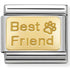 Nomination Yellow Gold Best Friend Paw Print Charm