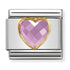 Nomination Yellow Gold Pink Faceted Heart Charm