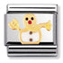 Nomination Yellow Gold Snowman Charm