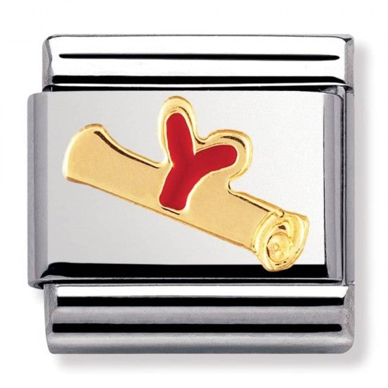 Nomination Classic Gold Daily Life Red Diploma Charm