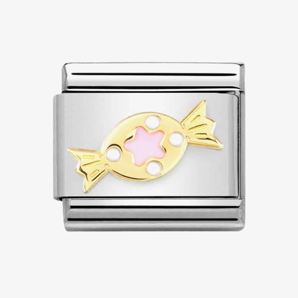 Nomination Composable Link Gold Pink Sweet Charm