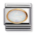 Nomination Classic Gold Oval Stones White Opal Charm