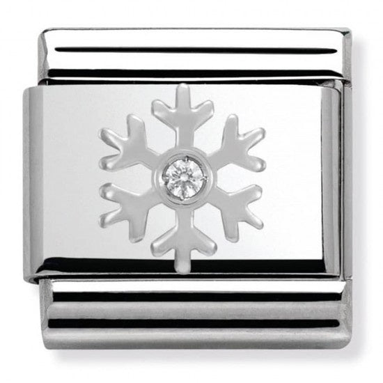 Nomination Silver CZ Snowflake Charm