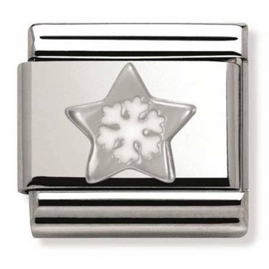 Nomination Silver Star With Snowflake Charm